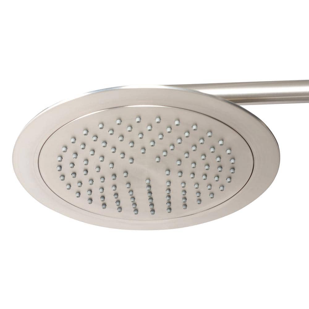 Brushed Nickel Multi-Function Shower System with Rain Showerhead