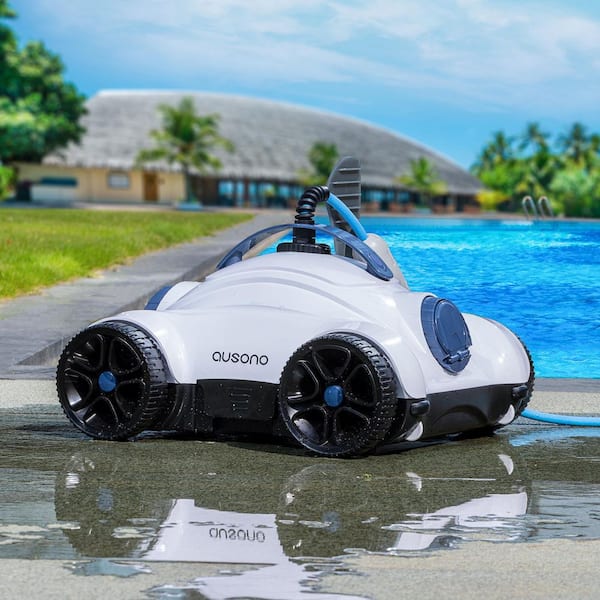 Wildaven 4 Wheel 150-Watt Powerful Robotic Pool Cleaner for Above Ground  Pools Automatic Pool Vacuum Robot KNGG9201 - The Home Depot
