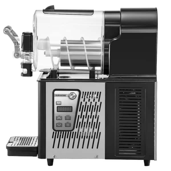 101 oz. Commercial Slushy Machine 290-Watt Stainless Steel Frozen Drink Maker, Food-Grade PC Tank for Supermarkets, Bars
