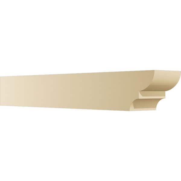 Ekena Millwork Standard Ridgewood 6 in. W x 6 in. H x 42 in. D Signature Urethane Rafter Tail Outlooker
