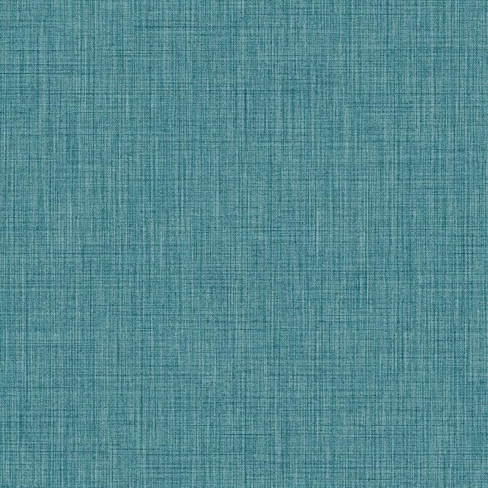 Italian Design Turquoise Woven Texture Vinyl on Non-Woven Non-Pasted Wallpa