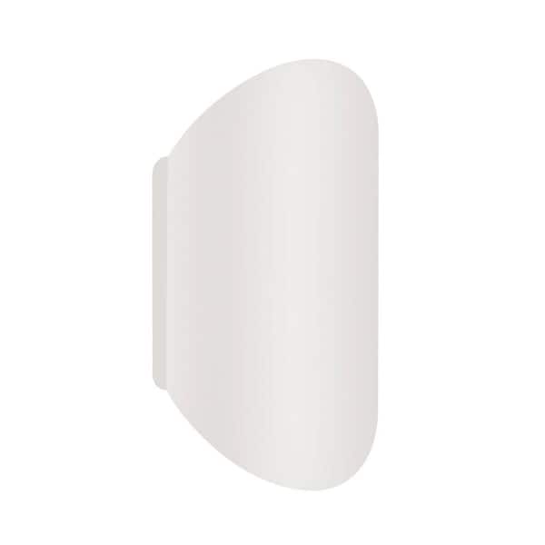 AFX Remy 2-Light White Wall Sconce with Metal Shade