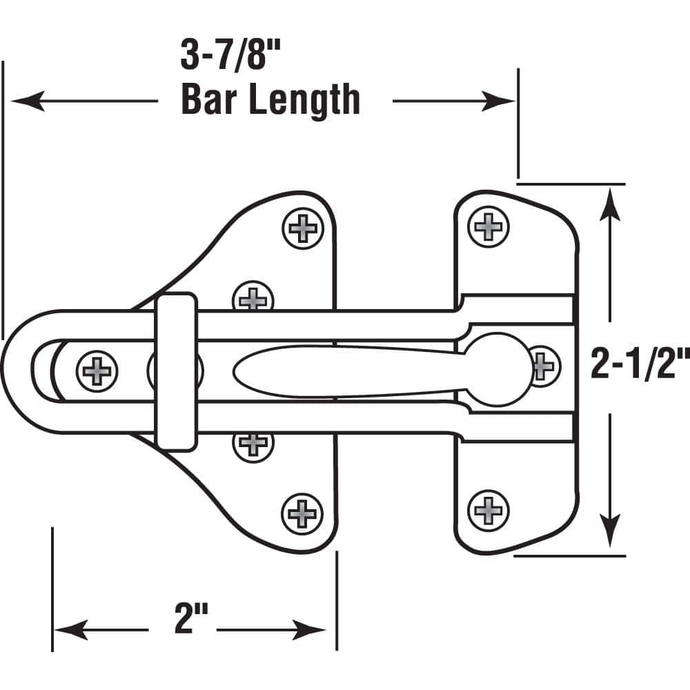 Bronze High Security Swing Bar Door Guard