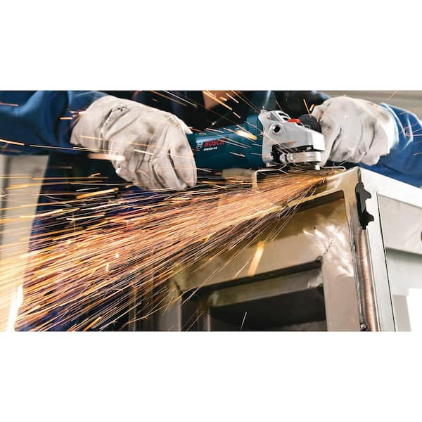 Bulldog Xtreme 8 Amp 1 in. Corded Variable Speed SDS-Plus Concrete Rotary Hammer Drill with Free 4-1/2 in. Angle Grinder