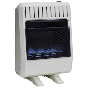 20,000 BTU Natural Gas Ventless Blue Flame Gas Space Heater With Base Feet T-Stat Control