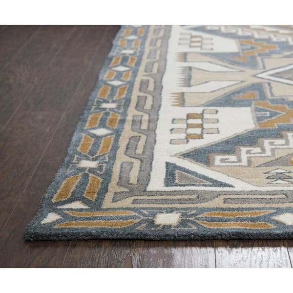 Ryder Multi-Color 8 ft. x 8 ft. Round Native American/Tribal Area Rug