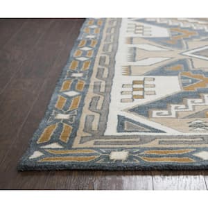 Ryder Multi-Color 9 ft. x 12 ft. Native American/Tribal Area Rug