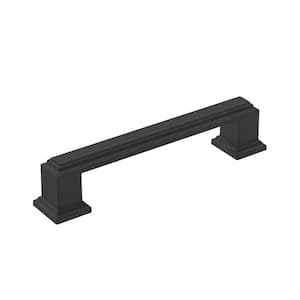 Appoint 3-3/4 in. (96mm) Traditional Matte Black Bar Cabinet Pull