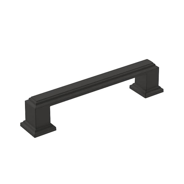Amerock Appoint 3-3/4 in. (96mm) Traditional Matte Black Bar Cabinet Pull