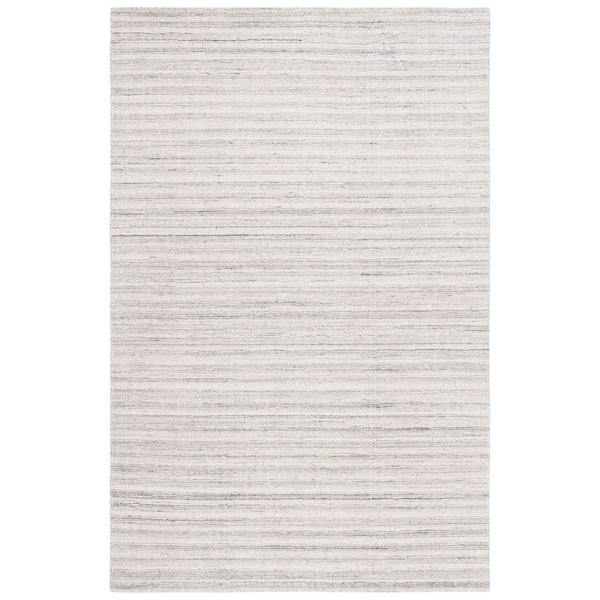 Mirage 3 ft. x 5 ft. Ivory/Gray Striped Marle Area Rug
