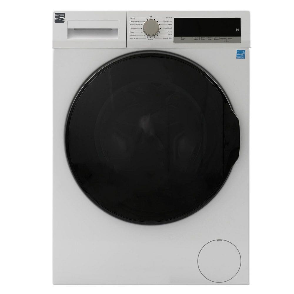 24 in. 2.2 cu. ft. Front-Load Washer - White with Steam