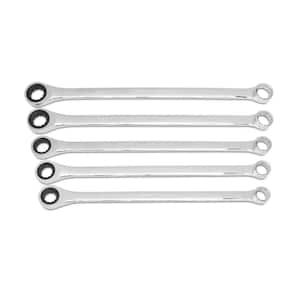 72-Tooth 12 Point Metric XL GearBox Double Box Ratcheting Wrench Set (5-Piece)