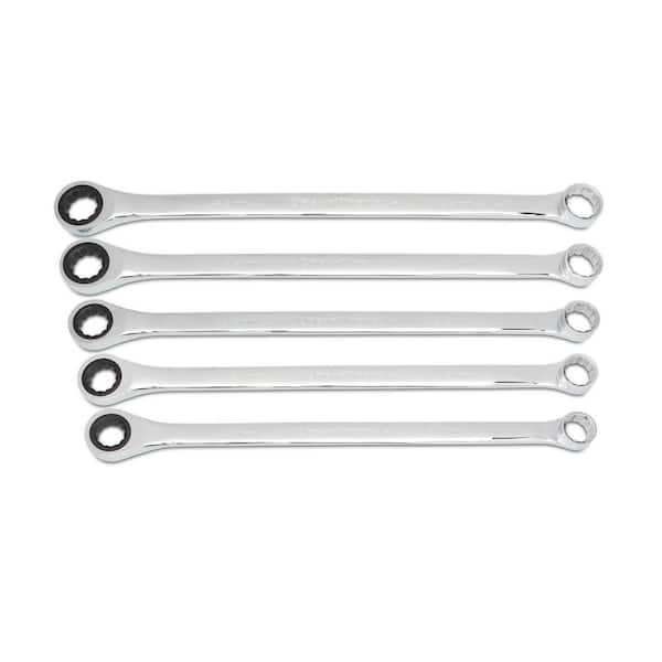 GEARWRENCH 72-Tooth 12 Point Metric XL GearBox Double Box Ratcheting Wrench Set (5-Piece)