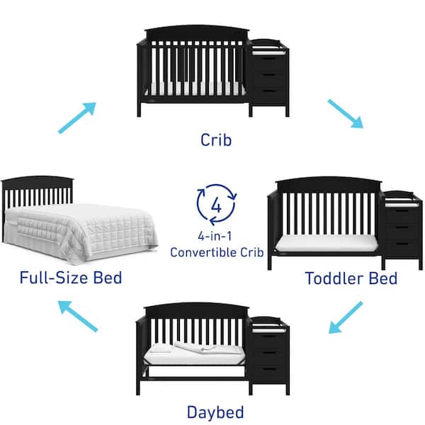 graco black crib