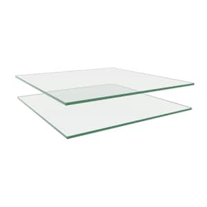 15 in. Glass Shelf (2-Pack) - Clear