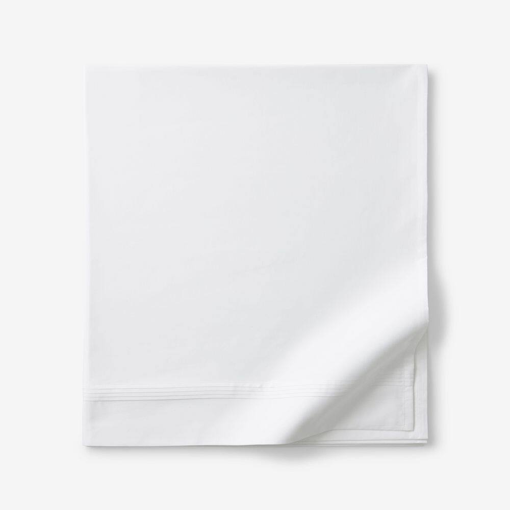Legends Hotel Egyptian White Cotton Sateen King/California King Flat Sheet