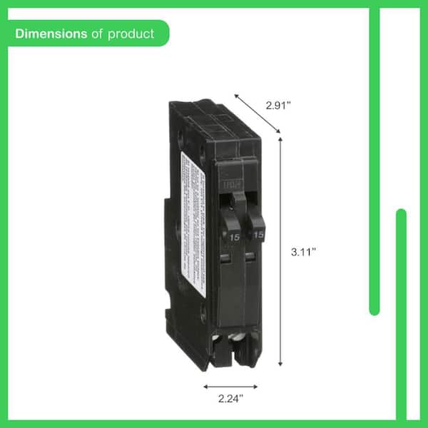Square D QO 60-Amp 3-Pole Plug-In Circuit Breaker (QO360CP
