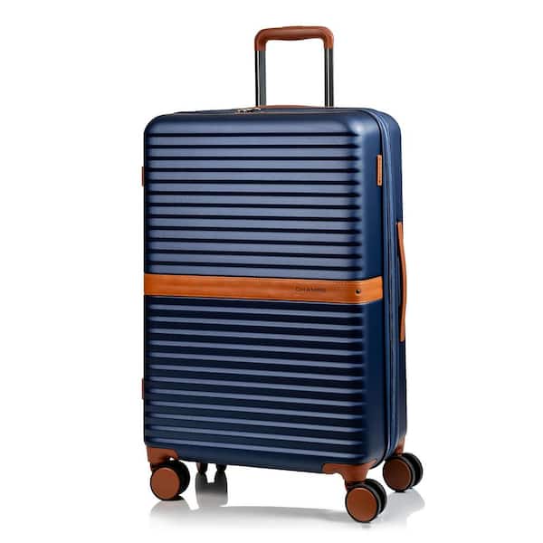 CHAMPS Vintage II 1-Piece Navy Hard Side Medium Luggage Set