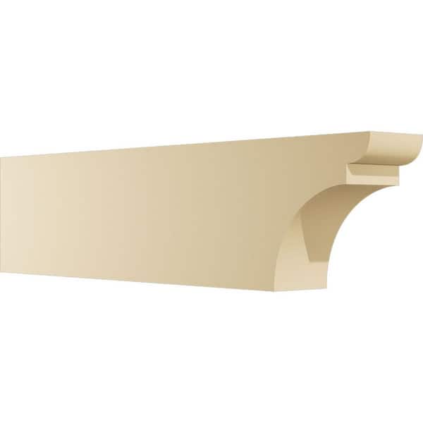 Ekena Millwork 5 in. W x 10 in. H x 42 in. L Standard Yorktown Signature Polyurethane Outlooker, Primed Tan