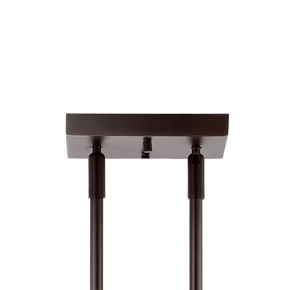 Marlowe 32.5" Oil-Rubbed Bronze 3-Light Industrial Farmhouse LED Pendant