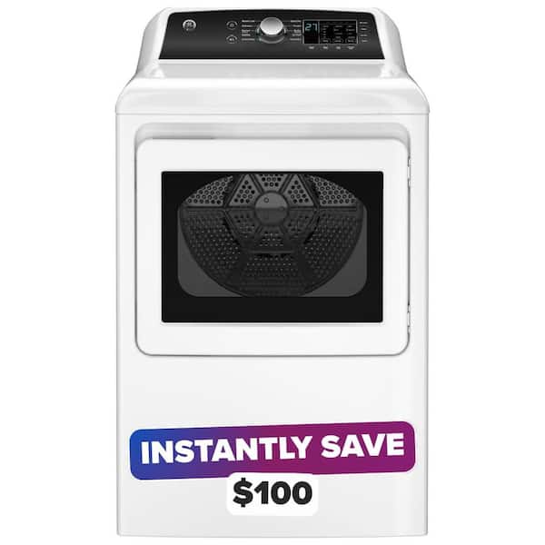 7.4 cu. ft. Gas Dryer with Sensor Dry in White