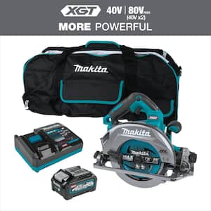 40V max XGT Brushless Cordless 7-1/4 in. Circular Saw Kit with Guide Rail Compatible Base, AWS Capable (4.0Ah)