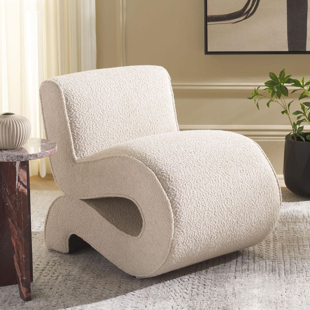 Mikk Beige Boucle Arm Chair price history on PriceWatchPro