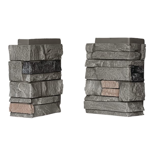 DuraKwik Stone Polyurethane Faux Ledgestone Corners -Rocky Boulder