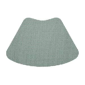 Fishnet 19 in. x 13 in. Hunter Green PVC Covered Jute Wedge Placemat (Set of 6)