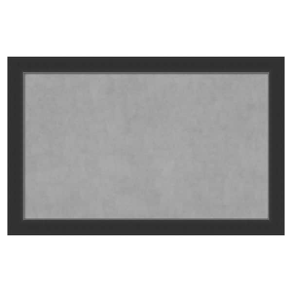 Amanti Art Corvino Black 45 in. x 29 in. Framed Magnetic Board