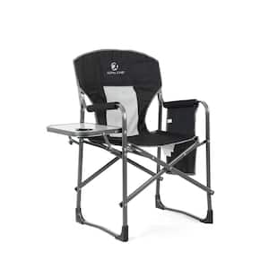 Oversized Heavy-Duty Camping Chair Folding Director Chair With Side Table