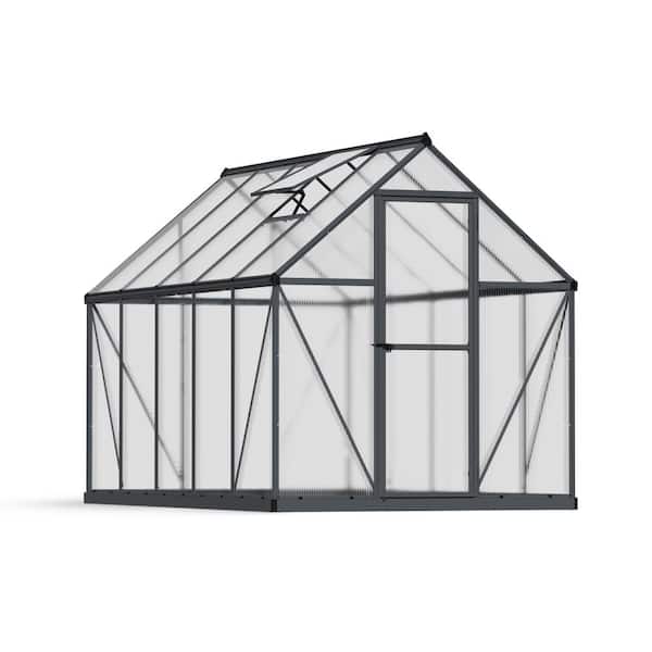 CANOPIA by PALRAM Mythos 6 ft. x 10 ft. Gray/Clear DIY Greenhouse Kit