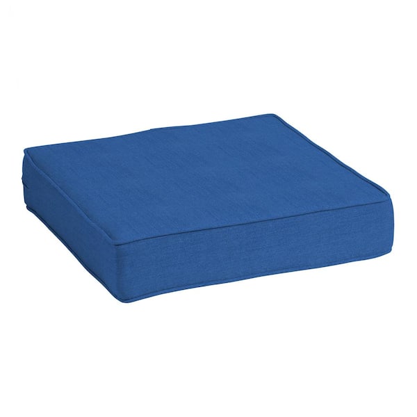 ARDEN SELECTIONS ProFoam 24 in. x 24 in. Outdoor Deep Seat Lapis Blue Cushion