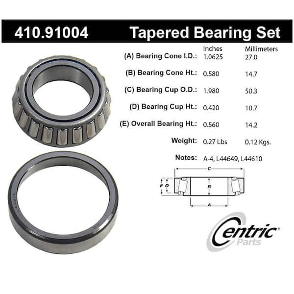 Centric Parts Wheel Bearing and Race Set