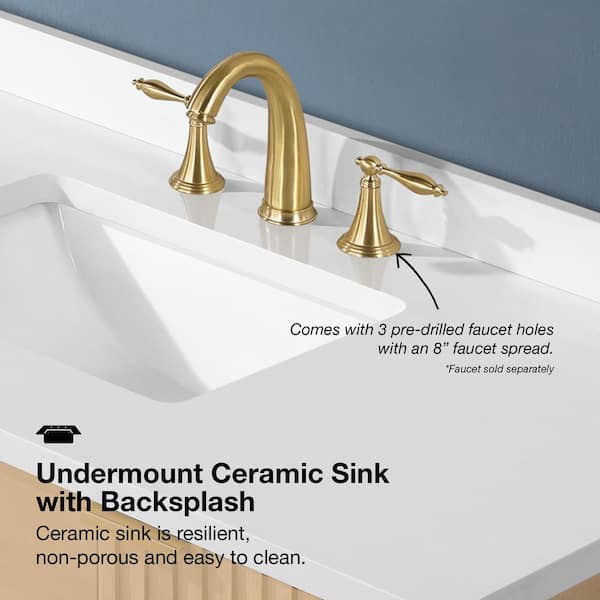 Ove Decors Gabi 48 in. Single Sink Bathroom Vanity - Ash Finish
