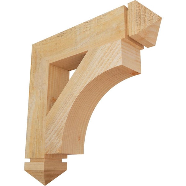 Ekena Millwork 4 in. x 20 in. x 20 in. Douglas Fir Westlake Arts and Crafts Rough Sawn Bracket