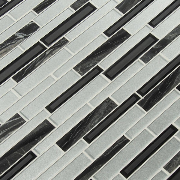 MSI Rocklin12.05 in. x 11.81 in. x 8 mm Interlocking Textured Multi-Surface Mosaic Tile (0.99 sq. ft.)
