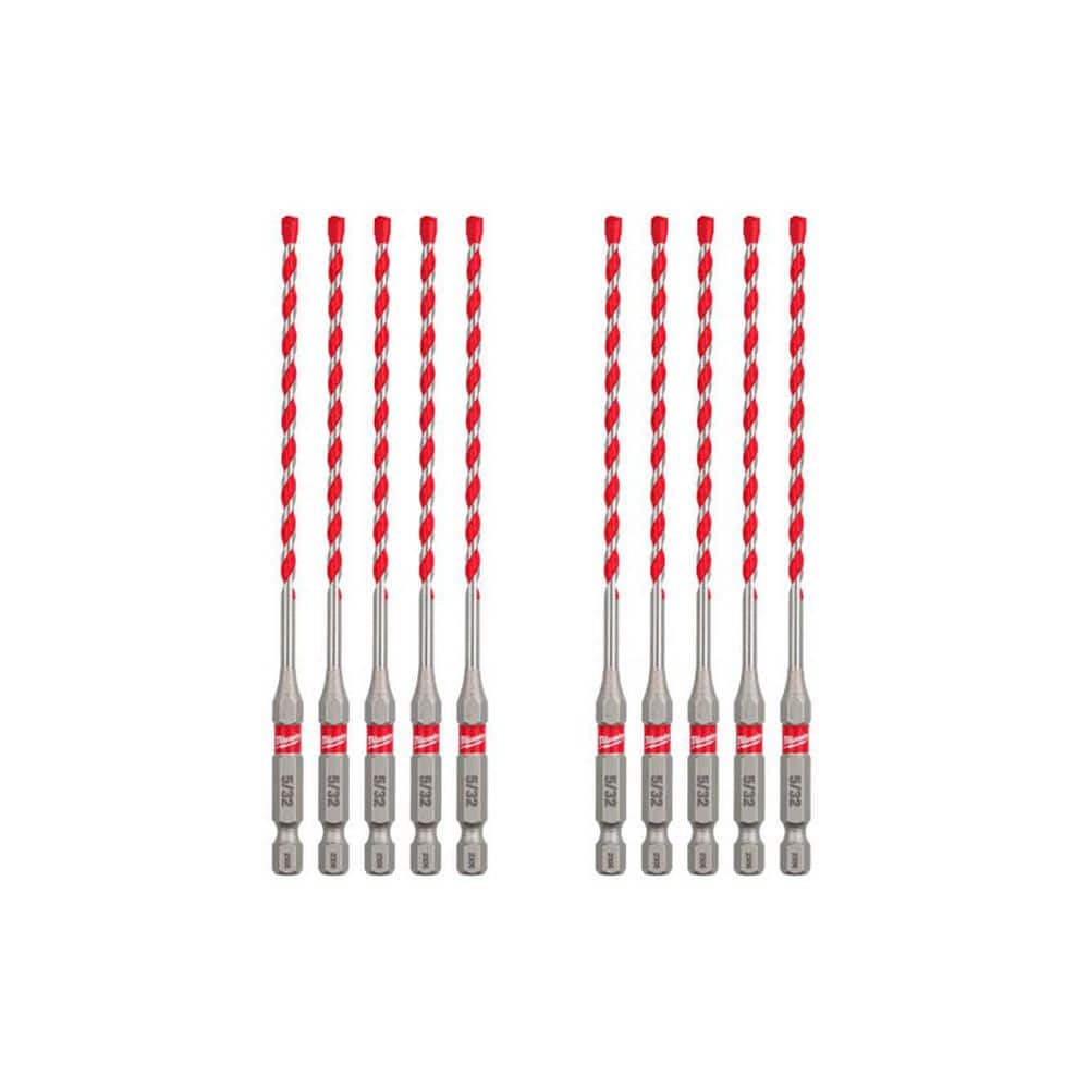 5/32 in. SHOCKWAVE Carbide Hammer Drill Bits (10-Pack) price history on PriceWatchPro