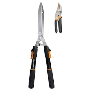 2-Piece Set with 5.5 in. Bypass Pruner and 9 in. Telescoping Hedge Shears