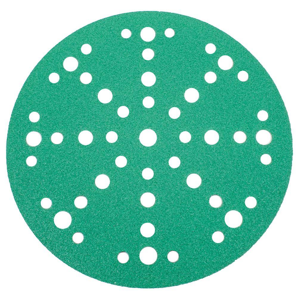 Green 6 in. Sanding Disc 80 Grit Medium (10-Pack)