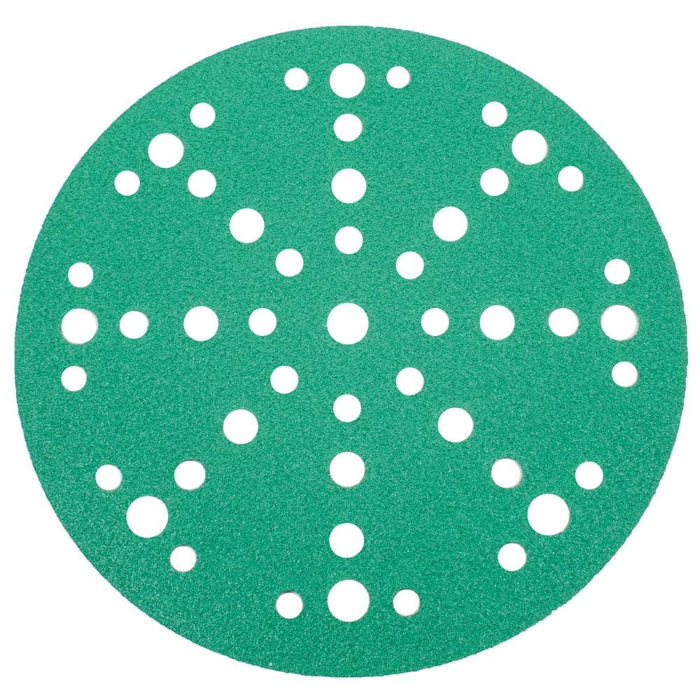 Green 6 in. Sanding Disc 320 Grit Super Fine (10-Pack)