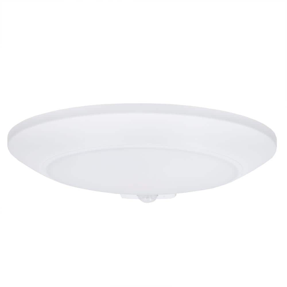 6-Inch White Aluminum LED Motion Sensor Ceiling Light