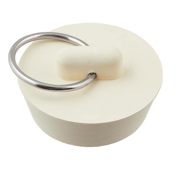 Everbilt 1-1/4 in. Tub Rubber Stopper in White