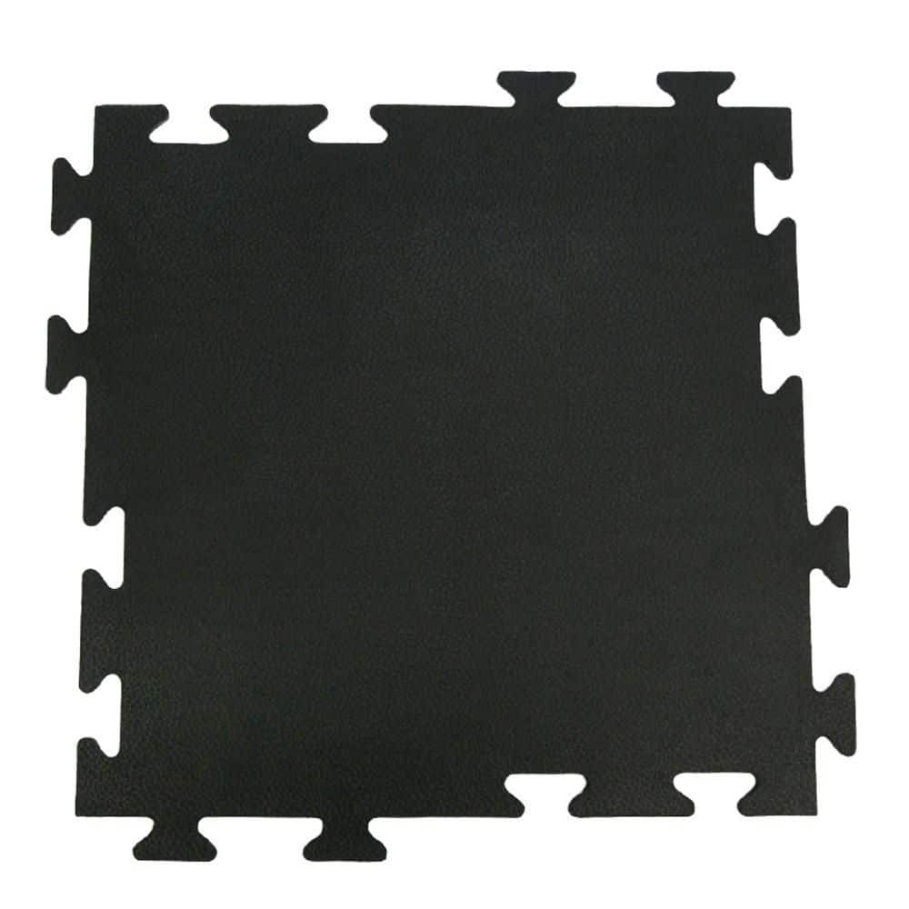 Centaur CS00 Black PuzzleTile 23 x 23 Interlocking Rubber Floor