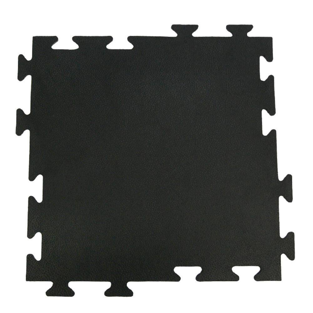 CyclingDeal 6-Pack Interlocking Gym Floor Tiles - 20\"x20\" 16mm Thick Rubber Mats For Home Gym & Equipment
