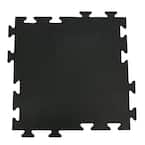 Armor-Lock (Fitness) 3/8 in. x 20 in. x 20 in. Black Interlocking Rubber Tiles (12-Pack, 33 sq. ft.)