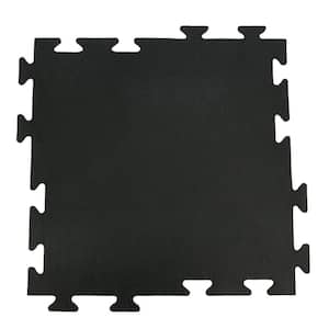 Armor-Lock (Fitness) 3/8 in. x 20 in. x 20 in. Black Interlocking Rubber Tiles (12-Pack, 33 sq. ft.)