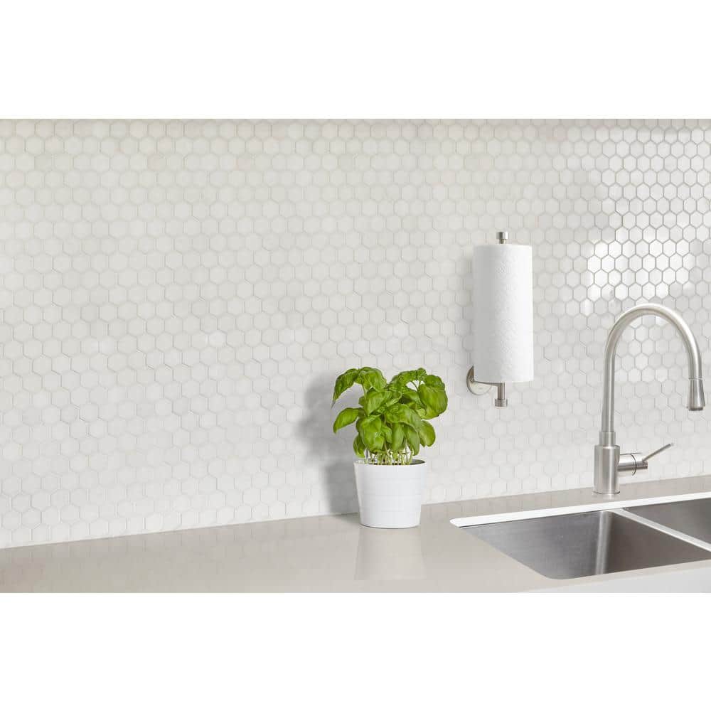Nickel Wall Mounted Metal Paper Towel Holder