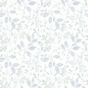 Tinker Light Blue Woodland Botanical Wallpaper