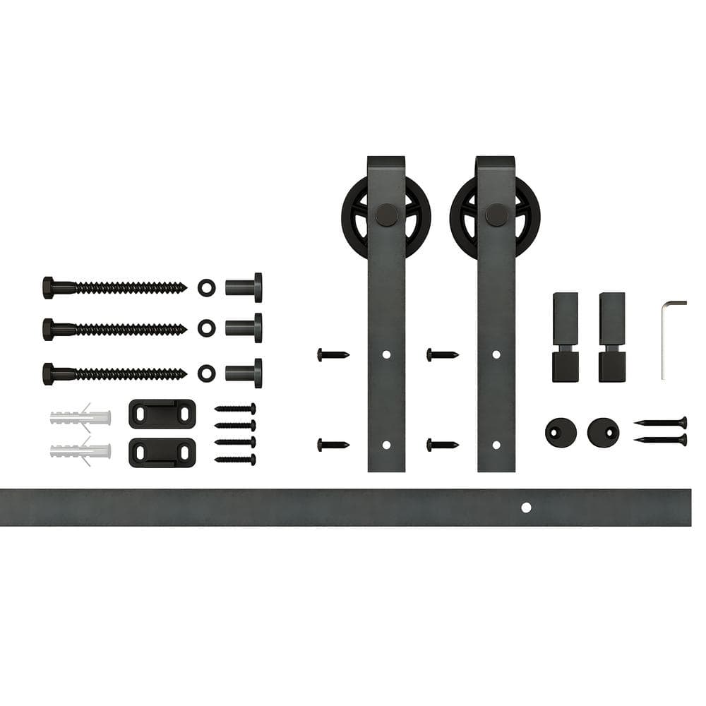 Mini Barn 48 in. Matte Steel Wagon Roller System Kit
